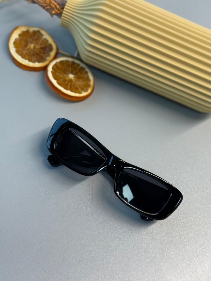 Versace VE2284 Dikdörtgen Güneş Gözlüğü- Siyah