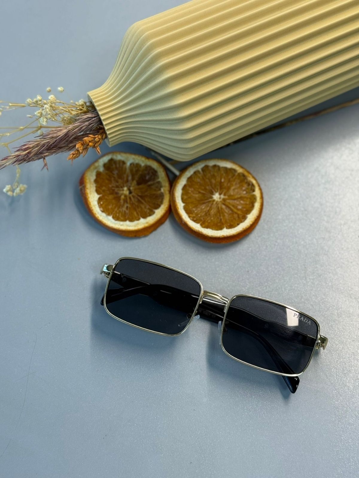 Prada PR Polarize Güneş Gözlüğü - Gold