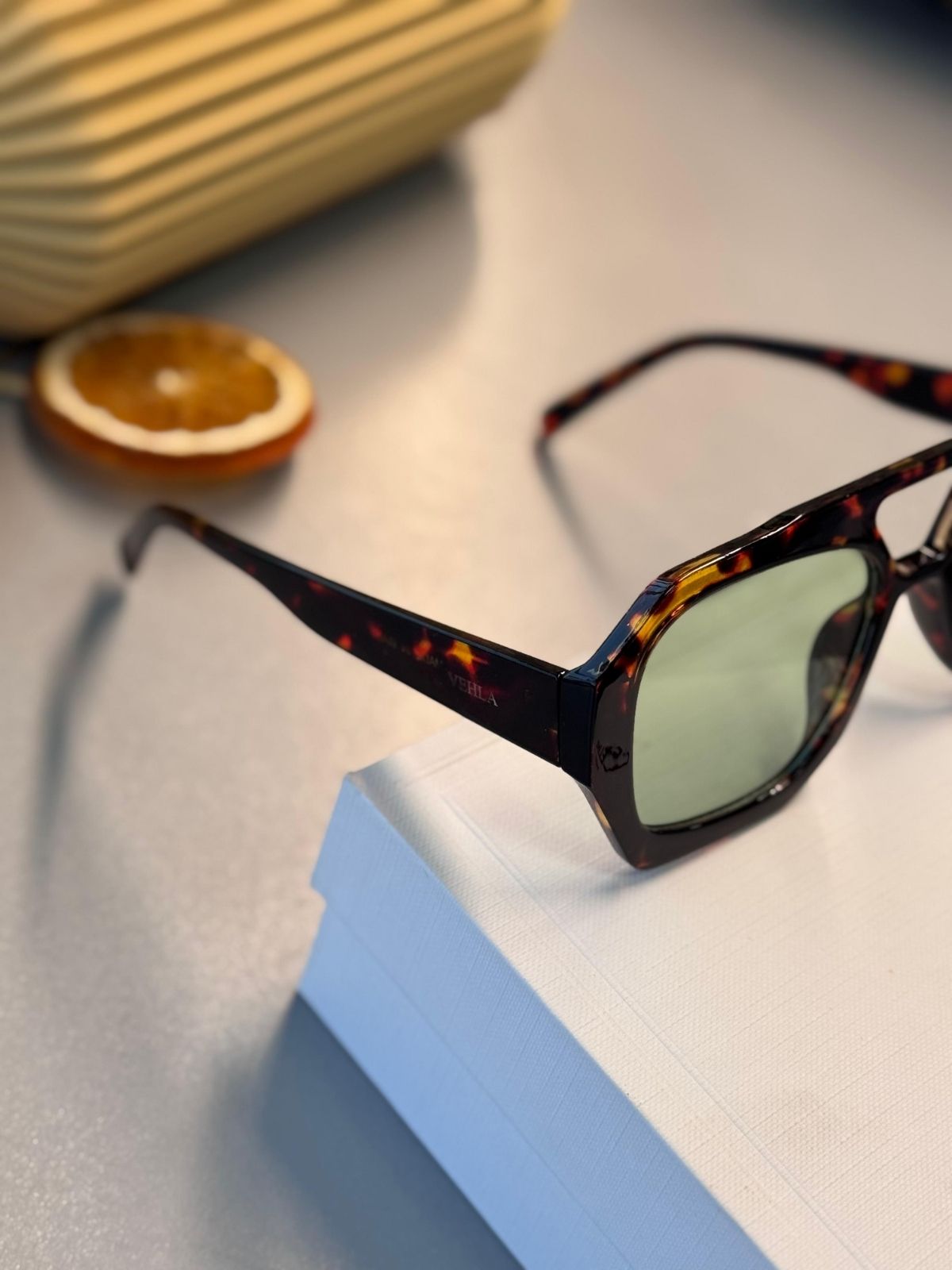 Vehla River – Tort / Sky Güneş Gözlüğü - Leopar yeşil