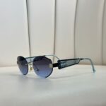 Mıu Mıu Kesik Cam Detaylı Güneş Gözlüğü - Mavi