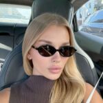 Mıu Mıu İthal Oval Güneş Gözlüğü - Siyah-Kahve