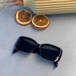 Celine Triomphe XL 01 CL - Dikdörtgen Güneş Gözlüğü - Siyah