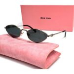 Mıu Mıu İthal Tasarım Güneş Gözlüğü - Siyah- gümüş