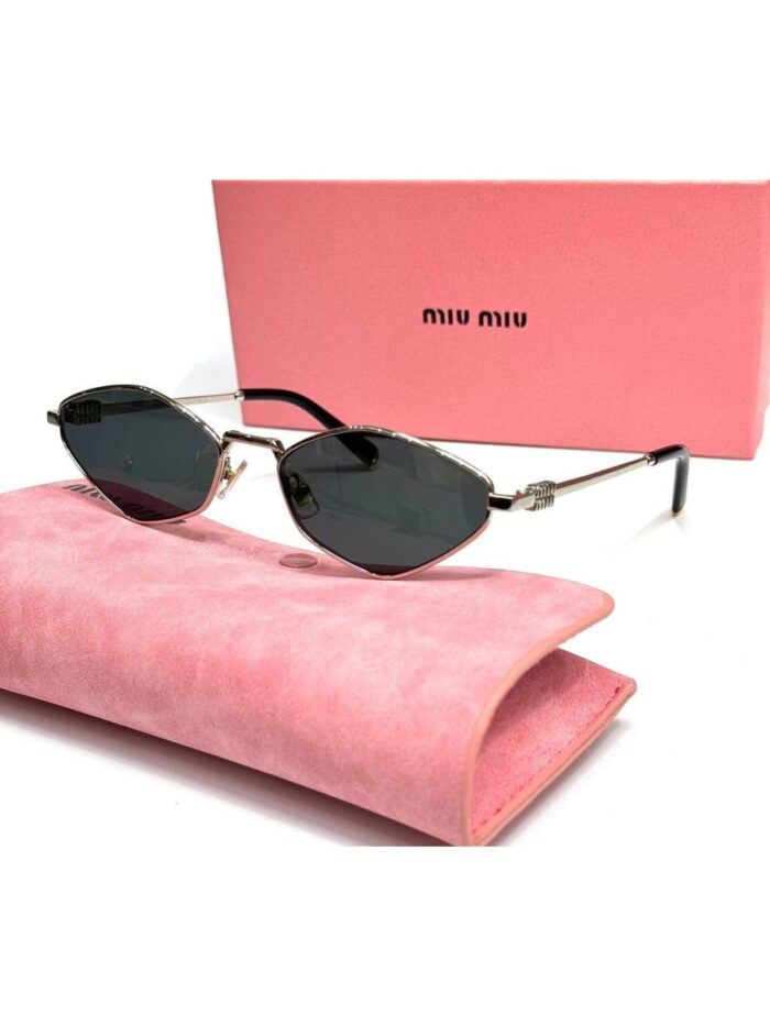 Mıu Mıu İthal Tasarım Güneş Gözlüğü - Siyah- gümüş