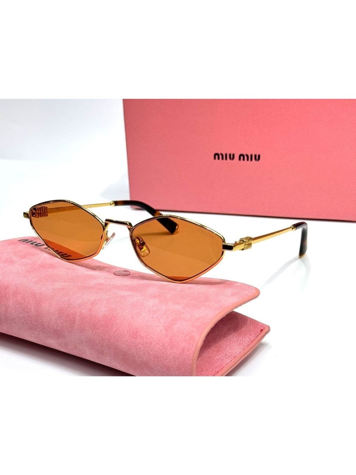 Mıu Mıu İthal Tasarım Güneş Gözlüğü - Turuncu