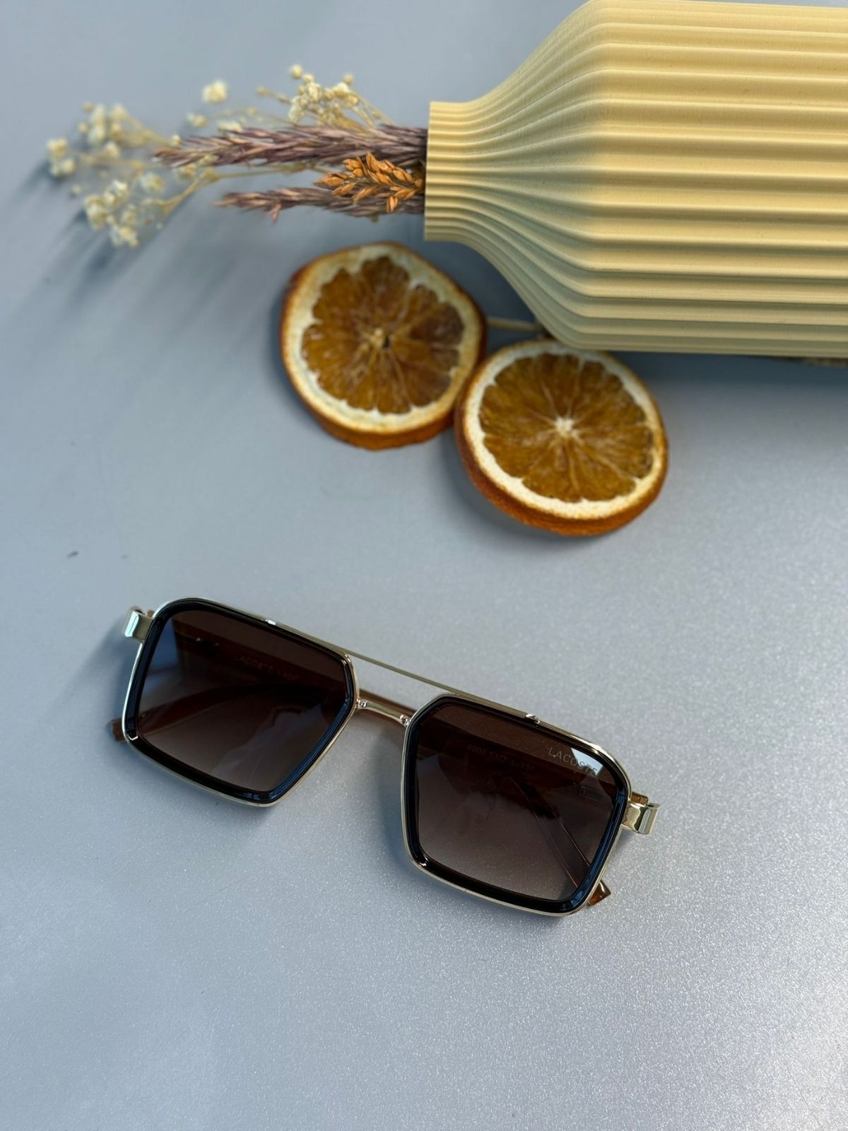 Lacoste Unisex Güneş Gözlüğü -  Koyu kahve