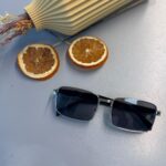 Prada PR Polarize Güneş Gözlüğü -Siyah-Gümüş