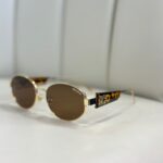 Mıu Mıu Oval Şefaf Detay Güneş Gözlüğü- Kahve