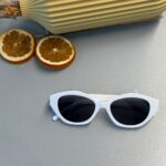 Saint Laurent SL M143 Cat-Eye Güneş Gözlüğü - Beyaz