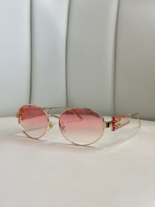 Mıu Mıu Oval Şefaf Detay Güneş Gözlüğü- Pembe