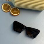 Loewe Anagram Bevelled LW Dikdörtgen Güneş Gözlüğü – Red Havana / Brown Lens