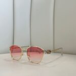 Mıu Mıu Metal Çerçeve Güneş Gözlüğü - Pembe