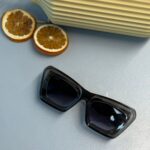 Loewe Anagram Bevelled LW Dikdörtgen Güneş Gözlüğü –Transparent Grey