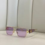 Mıu Mıu Dikdörtgen Tasarım Güneş Gözlüğü -Lila