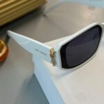 Yves Unisex Vintage Güneş Gözlüğü - Beyaz