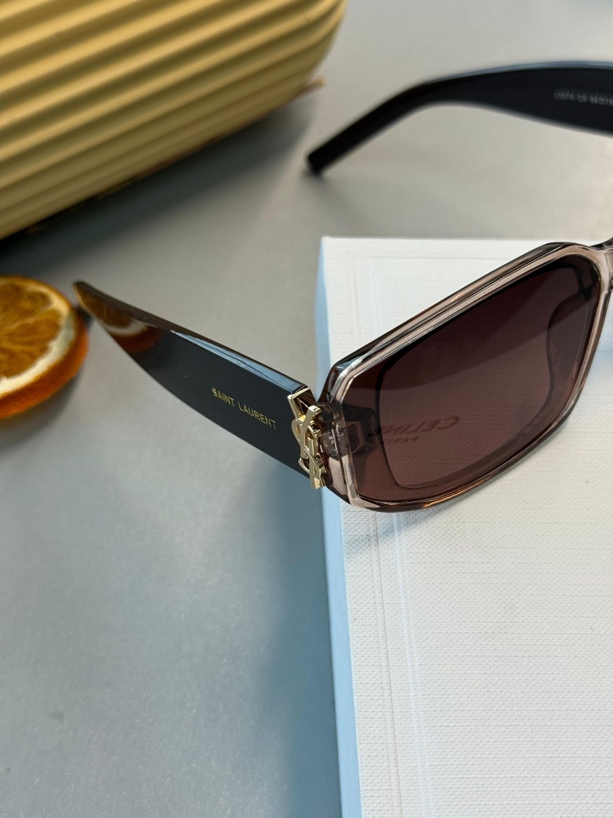 Yves Unisex Vintage Güneş Gözlüğü - Kahverengi