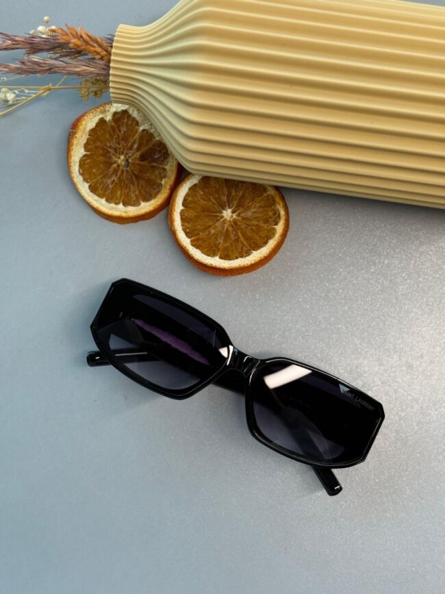 Yves Unisex Vintage Güneş Gözlüğü - Siyah