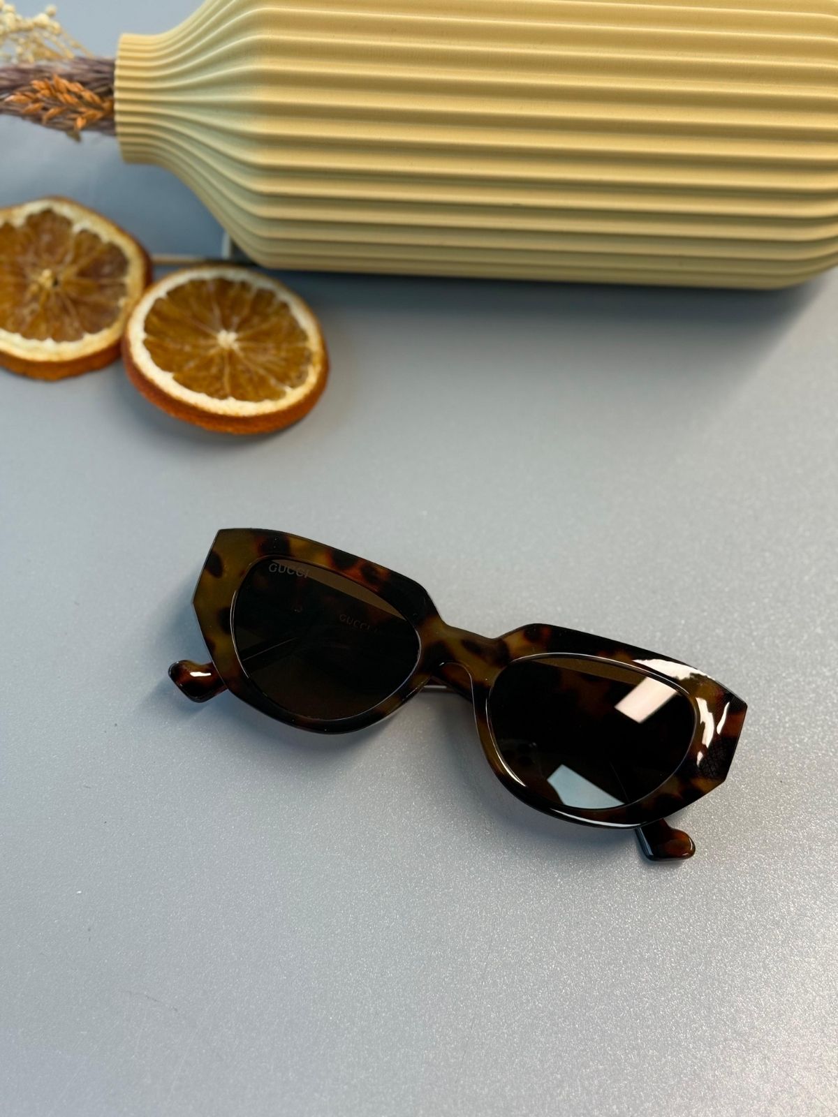 Gucci Key Biscayne Güneş Gözlüğü- Leopar