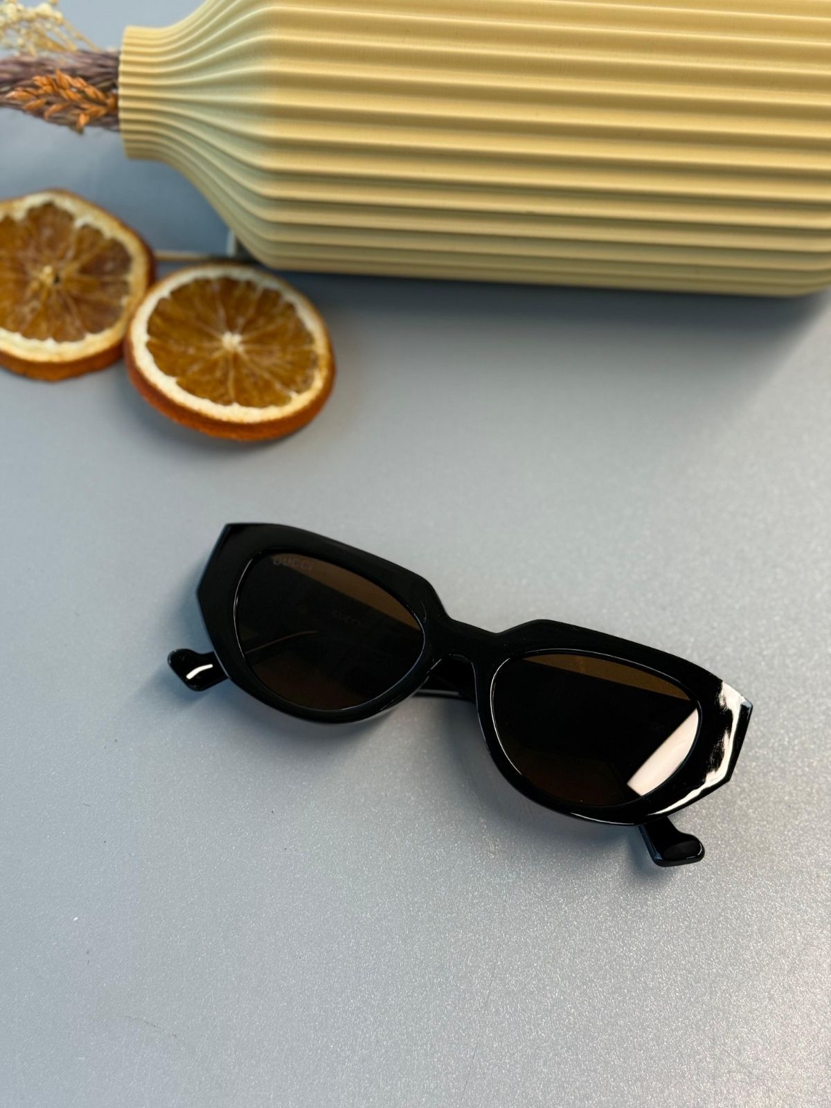 Gucci Key Biscayne Güneş Gözlüğü- Kahve