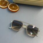 Prada PR 16VS Dikdörtgen Güneş Gözlüğü- Altın Gri