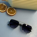 Prada PR 16VS Dikdörtgen Güneş Gözlüğü- Siyah Gold