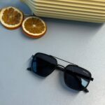 Prada PR 16VS Dikdörtgen Güneş Gözlüğü- Black