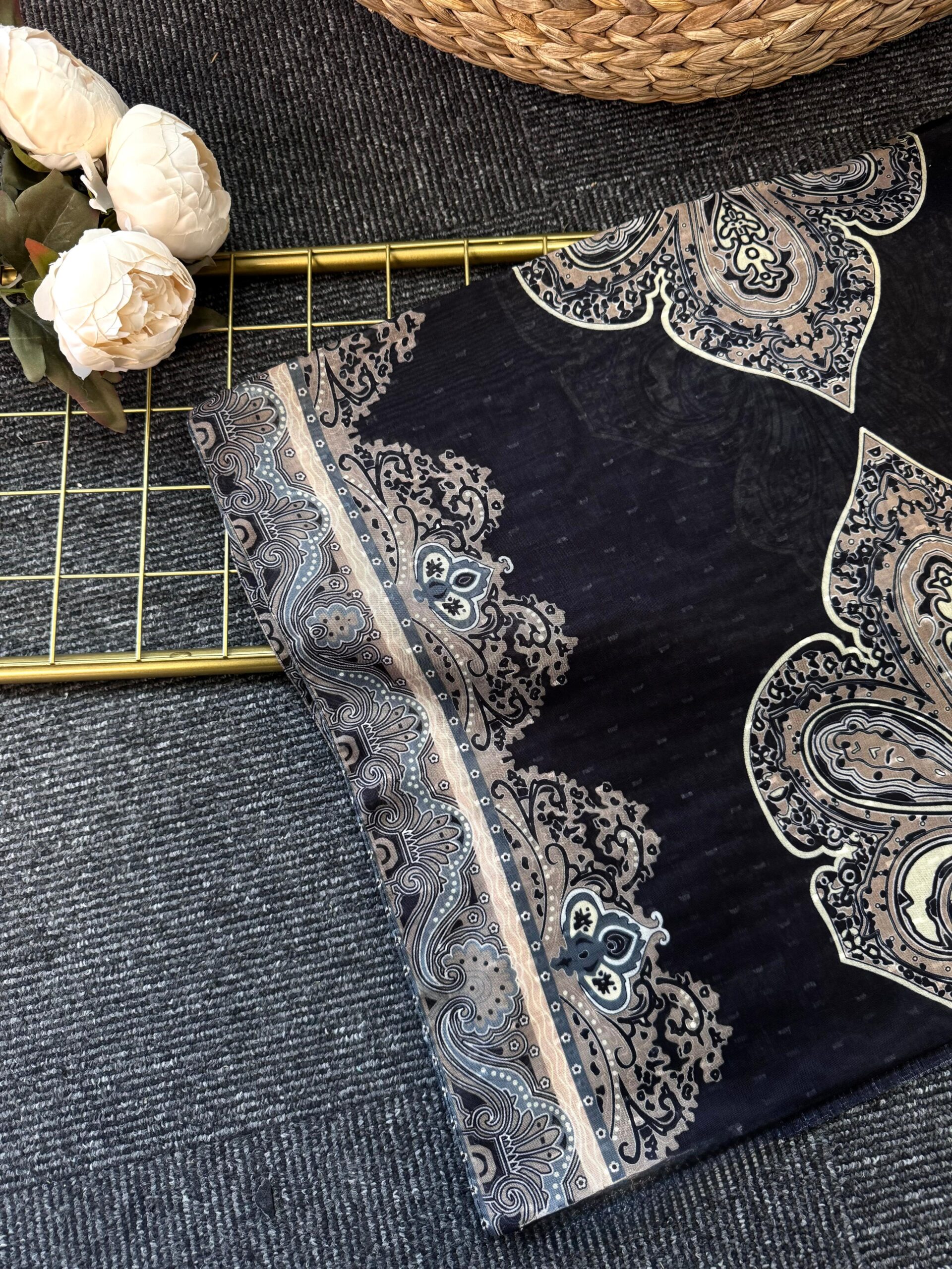 Bohemm Ruh Pamuk Şal-678456-Siyah