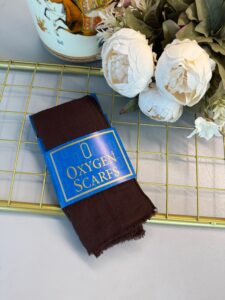 Oxygen His Serisi Pamuk Şal -Acıkahve