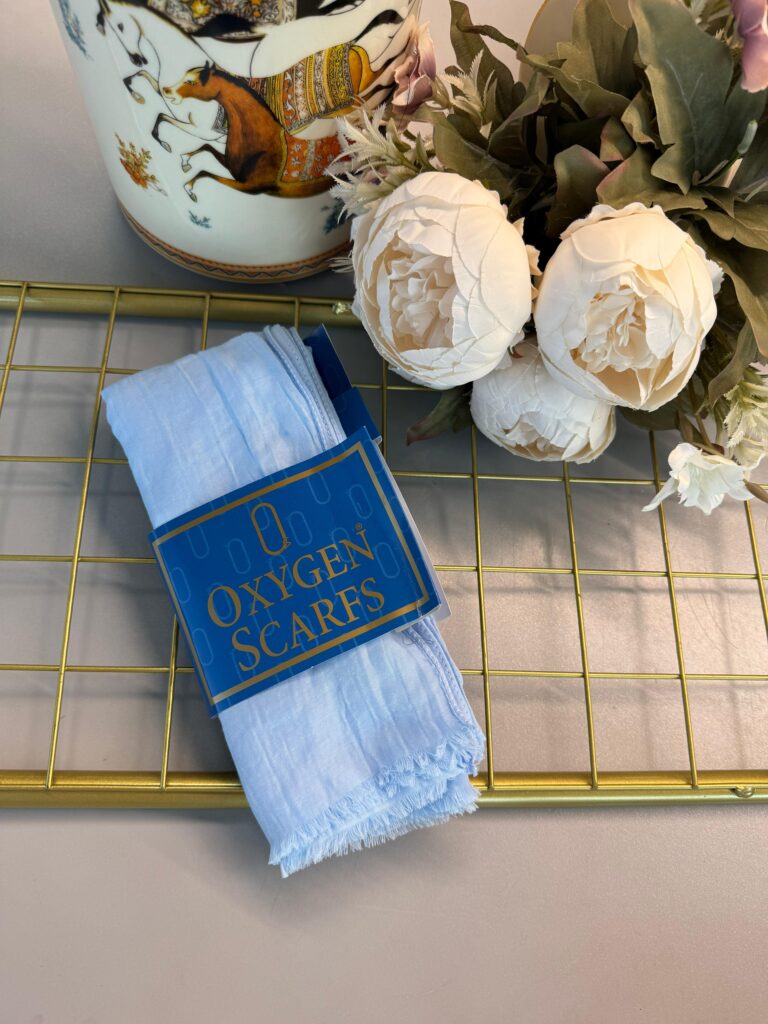 Oxygen His Serisi Pamuk Şal-Bebe mavi