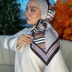 Burberry Vual İpek Eşarp-6203162-Vizon