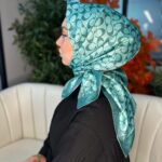 Coach Desen Vual  İpek Eşarp-86826-Mint