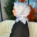 Coach Desen Vual  İpek Eşarp-86826-Gri