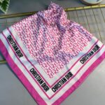 Dior Marka Vual  Eşarp-Şeker pembe