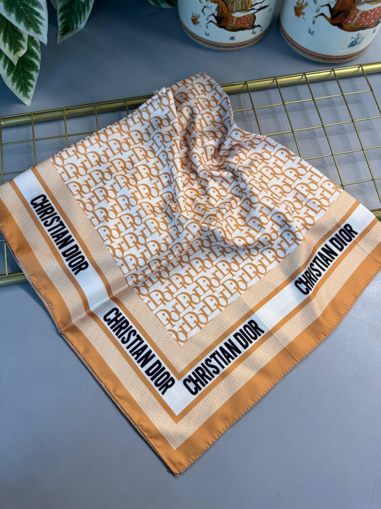 Dior Marka Vual  Eşarp-682626-Oranj