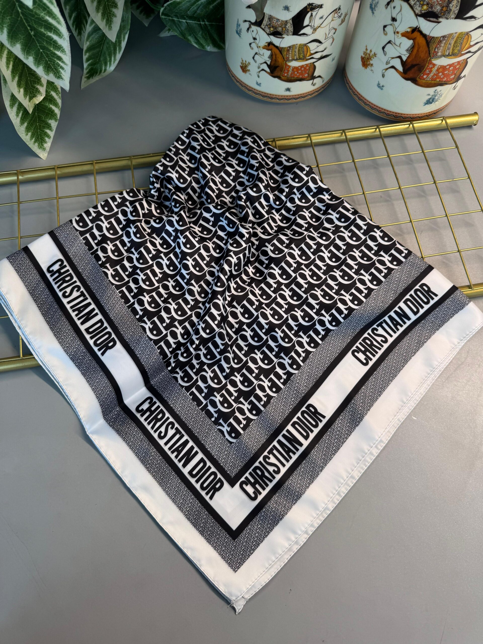 Dior Marka Vual  Eşarp-682626-Beyaz