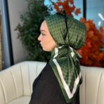 Gucci Desen Vual  İpek Eşarp-6204527-Haki