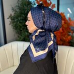 Gucci Desen Vual  İpek Eşarp-6204527-Lacivert