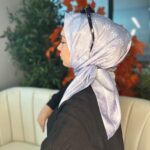 Guess Desen Vual  İpek Eşarp-6204527-Gümüş