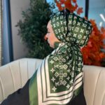 Lv Desen Vual  İpek Eşarp-6204527-Yeşil
