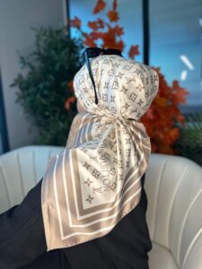Lv Desen Vual  İpek Eşarp-6204527-Vizon