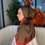 Fendi Desen Vual  İpek Eşarp-6204527-Kırmızı