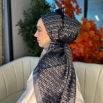 Fendi Desen Vual  İpek Eşarp-6204527-Antrasit