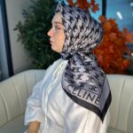 Celine  Desen Vual  İpek Eşarp-6204527-Antrasit