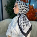 Celine  Desen Vual  İpek Eşarp-6204527-Beyaz