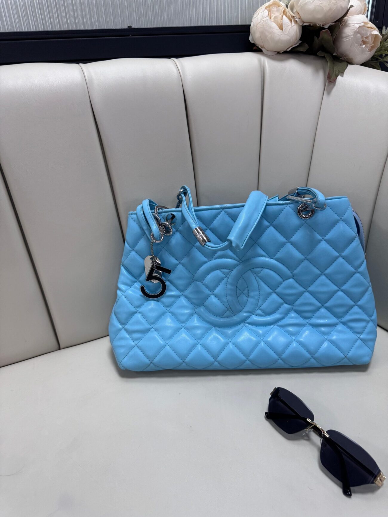 Chanel İthal Çanta-869844- Mavi