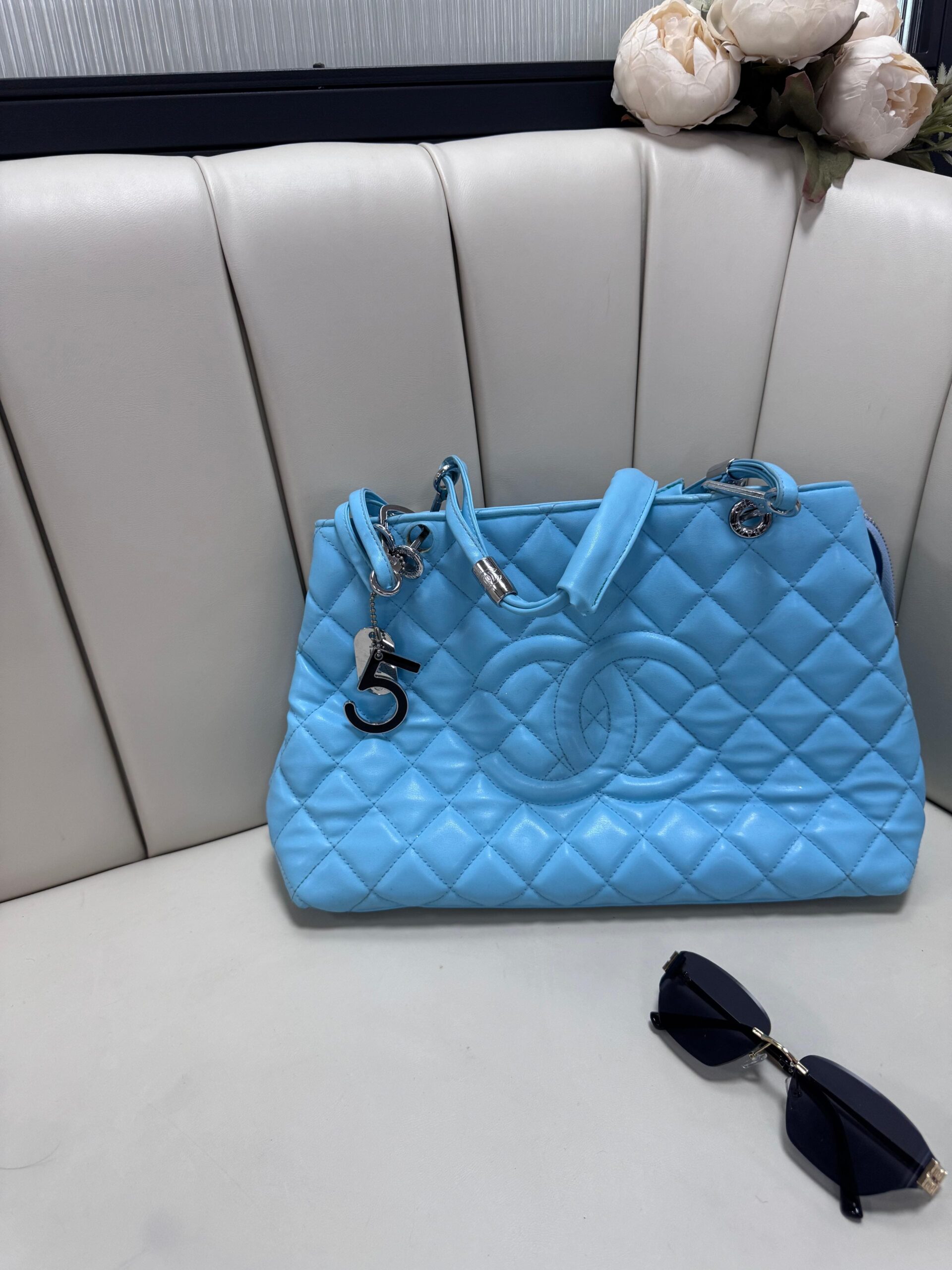 Chanel İthal Çanta-869844- Mavi