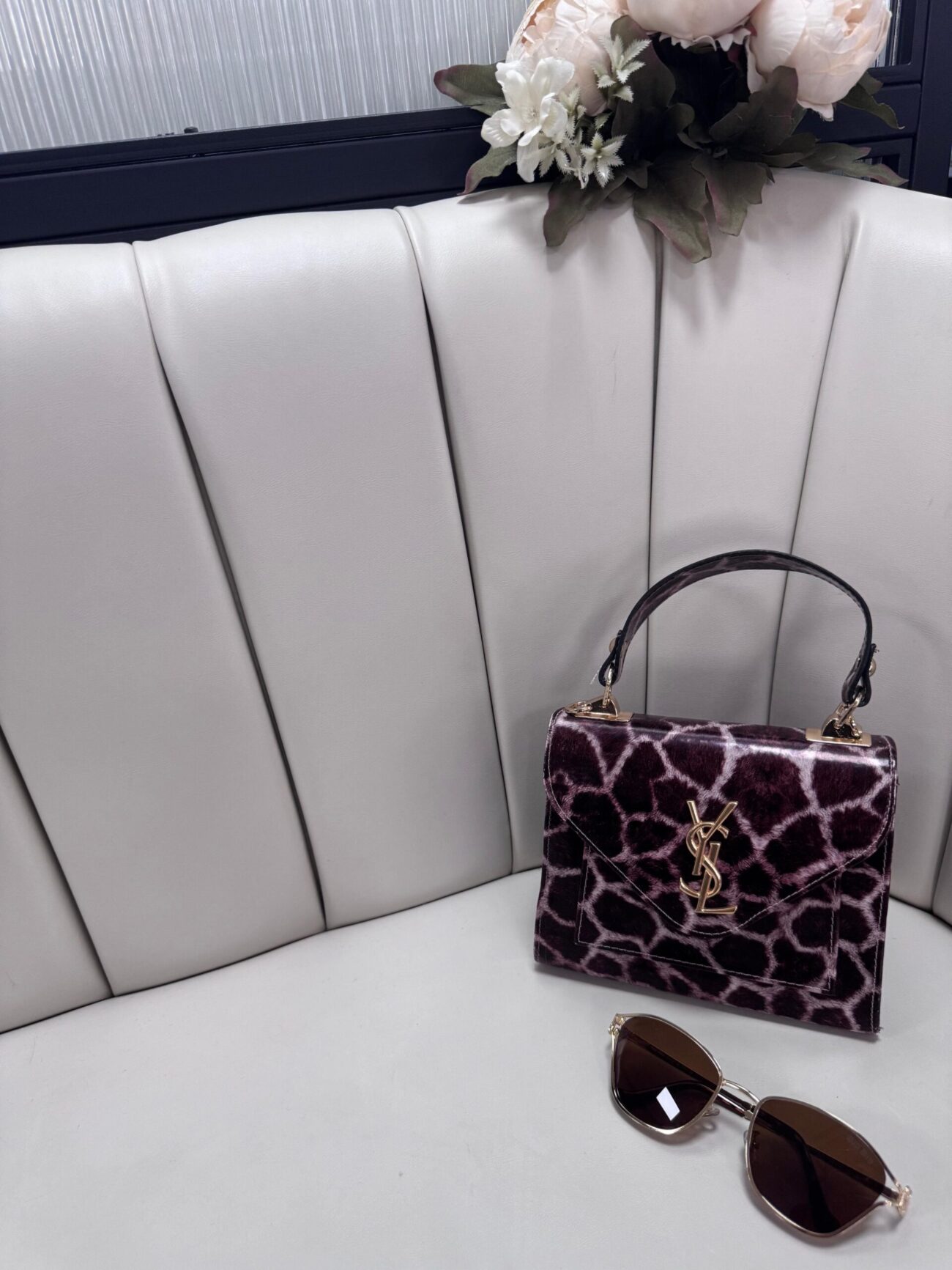 YSL İthal Çanta-869844- Kahve