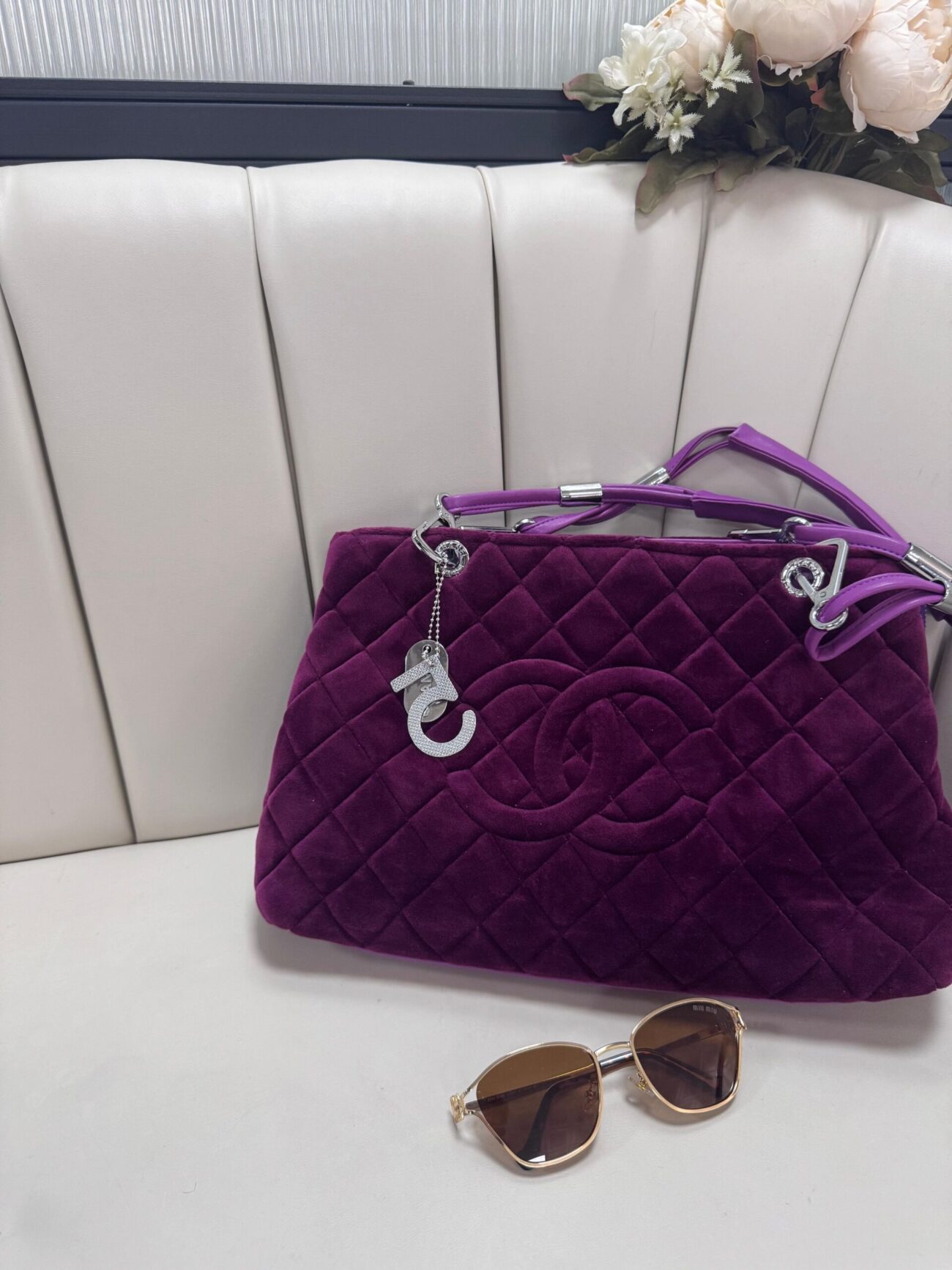 Chanel İthal Çanta-869844- Mor