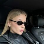 Mıu Mıu İthal Oval Güneş Gözlüğü - Siyah