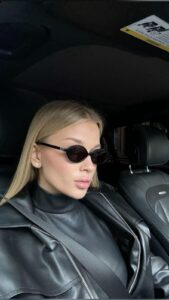 Mıu Mıu İthal Oval Güneş Gözlüğü - Siyah